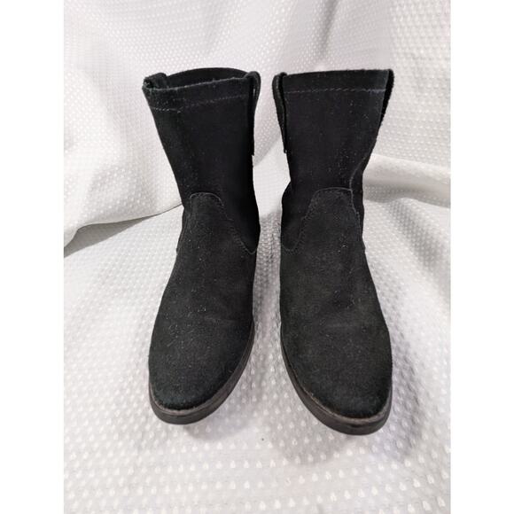 ZIGI SOHO! BLACK GENUINE SUEDE LEATHER WESTERN CUT NY COOL ANKLE BOOTS! SZ 8M - Picture 5 of 9